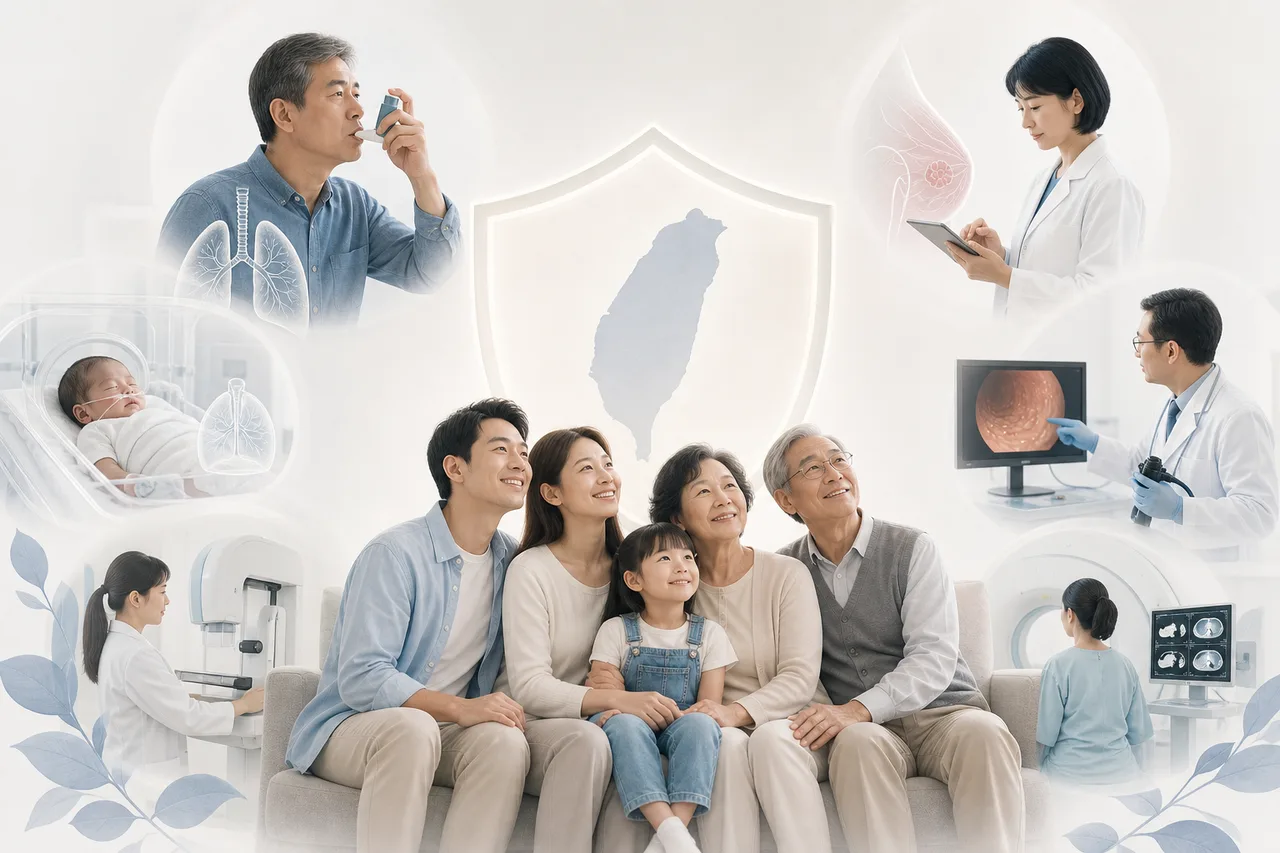 健保卡與藥品並排，象徵台灣健保新制擴大給付保障升級