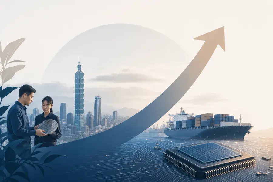 台灣2025年GDP成長率達8.76%創近十五年新高半導體出口是主要引擎