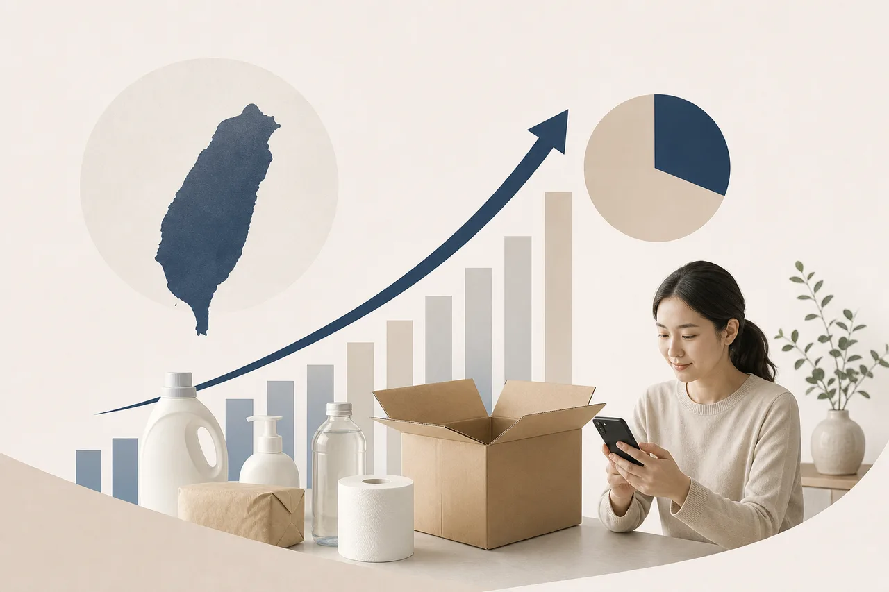 台灣二零二五年FMCG市場年增六點二電商滲透率突破兩成酷澎暴增八七