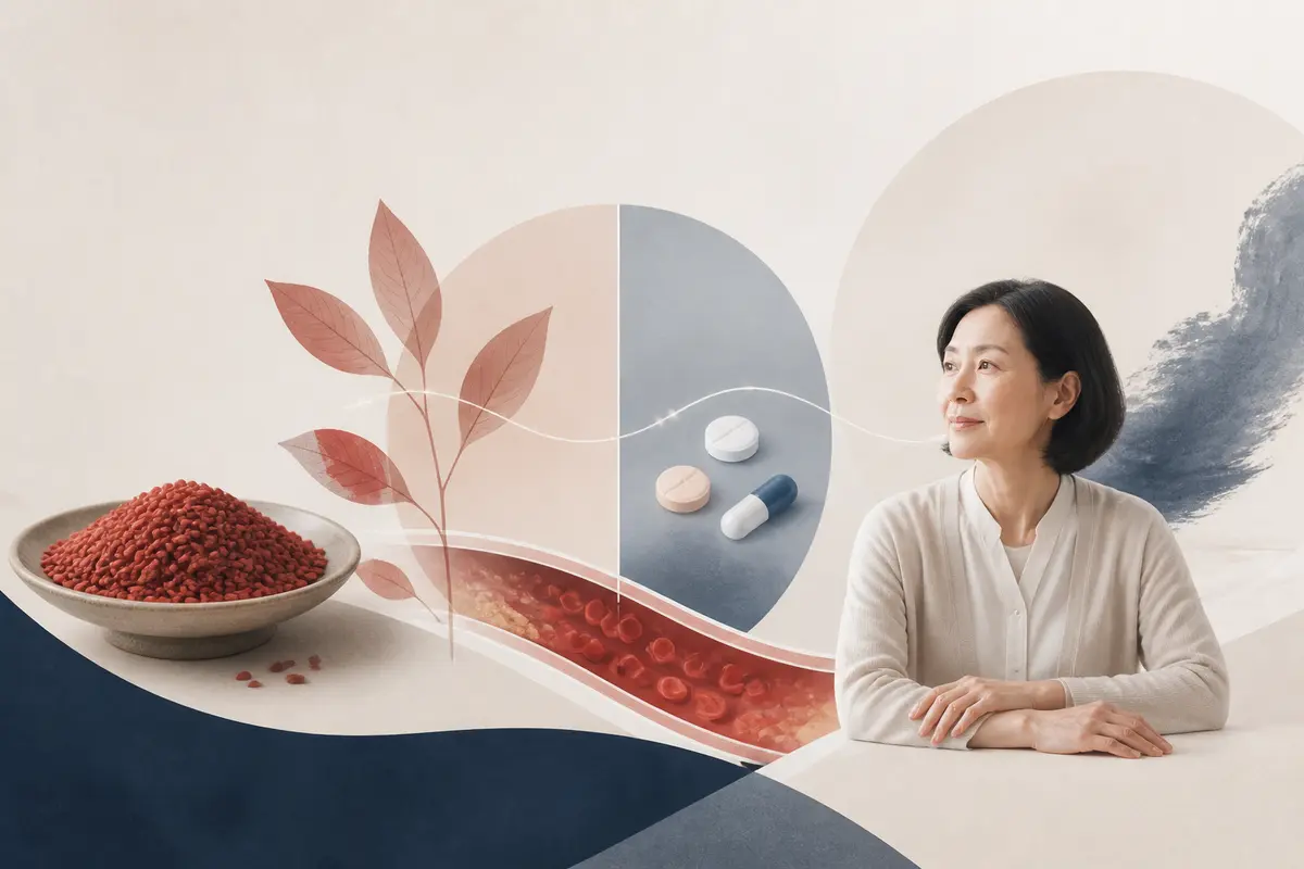 紅麴保健食品、monacolin K 與 statin 安全性的示意