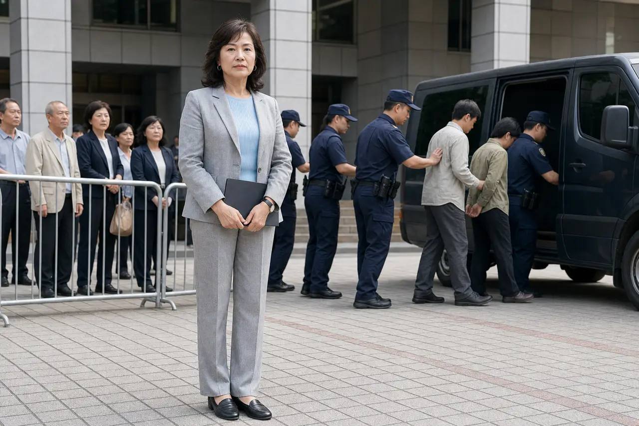 法院內的法槌與天平（示意圖）